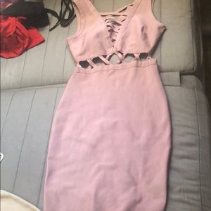 Pink party dress